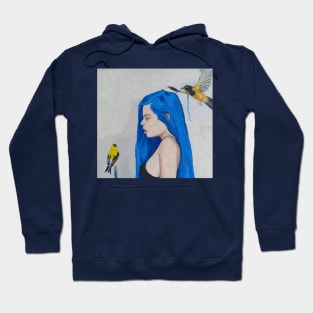 Enfadada con aves Hoodie